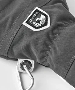 Hestra Army Leather Heli Ski 5-finger Grey