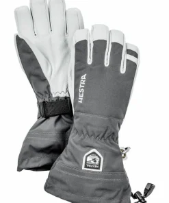 Hestra Army Leather Heli Ski 5-finger Grey