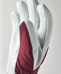 Hestra Army Leather Heli Ski 5-finger Bordeaux