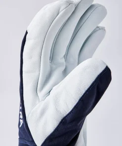 Hestra Army Leather Heli Ski 5-finger Marine