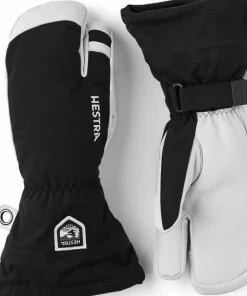 Hestra Army Leather Heli Ski 3-Finger Black