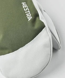 Hestra Army Leather Heli Ski Mitt Olive