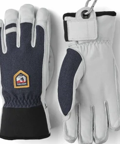 Hestra Army Leather Patrol - 5 Finger Navy