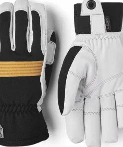 Hestra Couloir 5 Finger Black/Off White