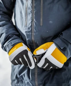 Hestra Couloir 5 Finger Mustard/Off White