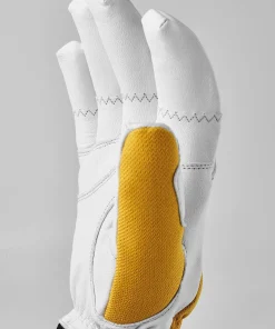 Hestra Couloir 5 Finger Mustard/Off White