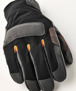Hestra Ergo Grip Delta HDry - 5 Finger Black/Dark Grey