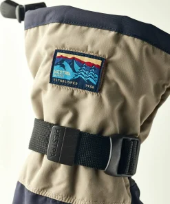 Hestra Gauntlet Sr. - 5 Finger Dark Navy/Beige