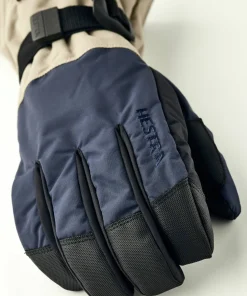 Hestra Gauntlet Sr. - 5 Finger Dark Navy/Beige