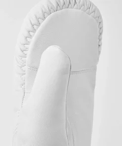 Hestra Leather Box Mitt Off White