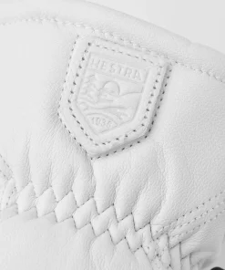 Hestra Leather Box Mitt Off White