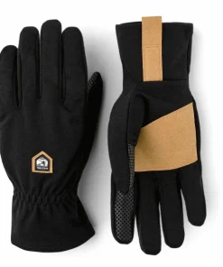 Hestra Merino Windwool Liner - 5 Finger Black