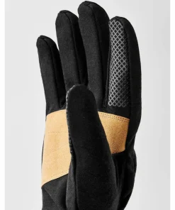 Hestra Merino Windwool Liner - 5 Finger Black