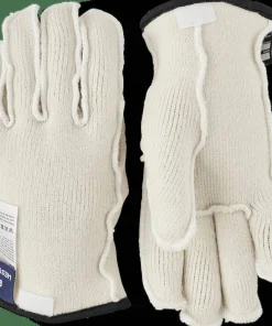 Hestra Wakayama Wool Liner 5-Finger Offwhite