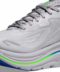 Hoka Men's Clifton 10 Ash Grey / Neon Green