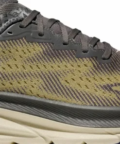 Hoka Men's Clifton 9 GORE-TEX Gravel/Eggshell