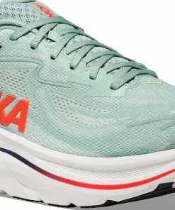 Hoka Men's Clifton 10 Sage/Neon Flame
