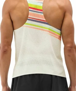 Hoka Men's Race Day Singlet Alabaster Flare