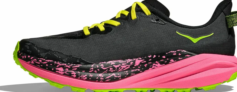Hoka Men's Speedgoat 6 Black/Neon Rose