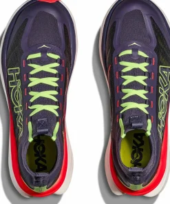 Hoka Men's Tecton X 3 Squid Ink / Neon Flame