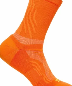 Hoka Unisex Bondi 9 Crew Run Sock Electric Tangerine