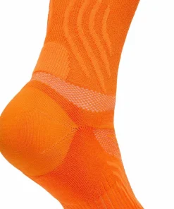 Hoka Unisex Bondi 9 Crew Run Sock Electric Tangerine