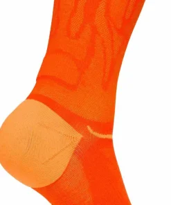 Hoka Unisex Clifton 10 Crew Run Sock Lava