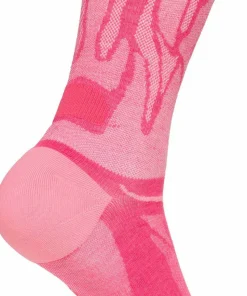 Hoka Unisex Clifton 10 Crew Run Sock Electric Rose
