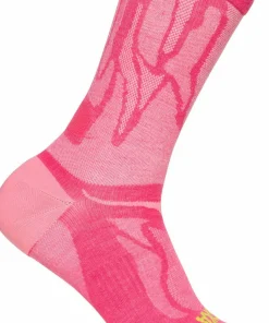 Hoka Unisex Clifton 10 Crew Run Sock Electric Rose