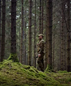 Härkila Men's Deer Stalker Camo Reversible Packable Waistcoat Willow Green/Axis MSP Forest