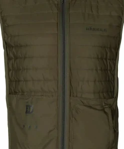 Härkila Men's Deer Stalker Camo Reversible Packable Waistcoat Willow Green/Axis MSP Forest