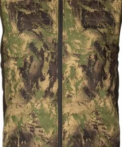 Härkila Men's Deer Stalker Camo Reversible Packable Waistcoat Willow Green/Axis MSP Forest