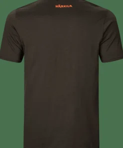 Härkila Men's Game Short Sleeve T-Shirt Shadow Brown Wildboar