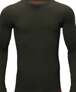 Härkila Men's Härkila Base Active L/S Round Neck Dark Willow Green