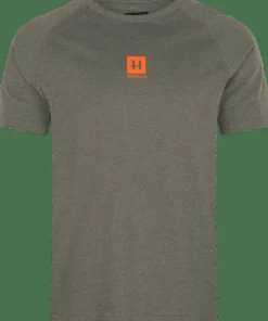 Härkila Men's Härkila Instinct S/S T-Shirt Green Melange