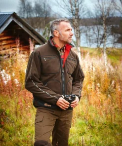 Härkila Men's Kamko Fleece Brown/Red