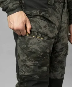 Härkila Men's Noctyx Camo Silent Trousers Axis Msp Black/Black