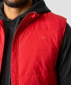 ICANIWILL Men's Training Club Vest Red