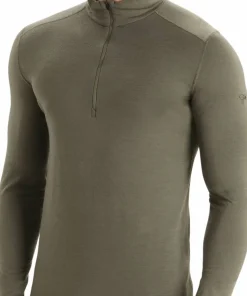 Icebreaker Men's 200 Oasis Long Sleeve Half Zip Loden