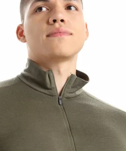 Icebreaker Men's 200 Oasis Long Sleeve Half Zip Loden