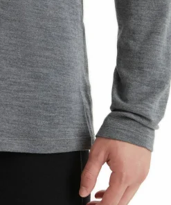 Icebreaker Men's 260 Tech Longsleeve Half Zip Gritstone Heather