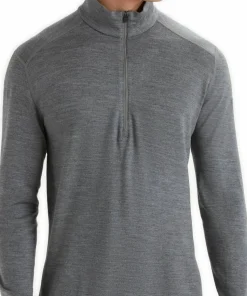 Icebreaker Men's 260 Tech Longsleeve Half Zip Gritstone Heather