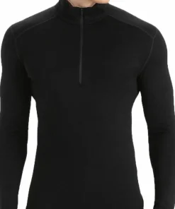 Icebreaker Men's 260 Tech Longsleeve Half Zip Black