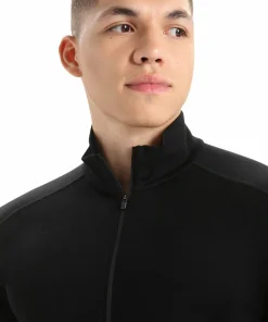 Icebreaker Men's 260 Tech Longsleeve Half Zip Black
