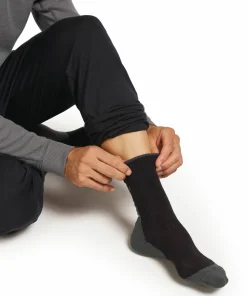 Icebreaker Men's Hike+ Light Crew Black/obsidian