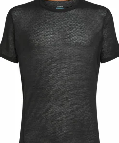 Icebreaker Men's Merino 75 Cool-Lite Featherlight Shortsleeve Crewe Black