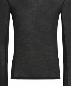 Icebreaker Men's Merino 75 Cool-Lite Featherlight Longleeve Crewe Black