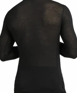 Icebreaker Men's Merino 75 Cool-Lite Featherlight Longleeve Crewe Black