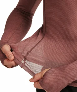 Icebreaker Men's Merino 75 Cool-Lite Featherlight Longleeve Crewe Carob