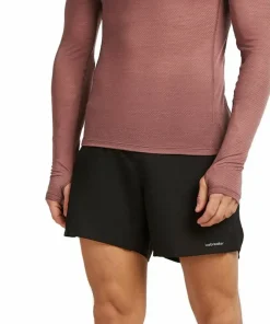 Icebreaker Men's Merino 75 Cool-Lite Featherlight Longleeve Crewe Carob